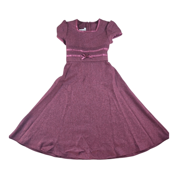 Bonnie Jean Other - Elegant Kids Dress in Rich Purple Sz 8